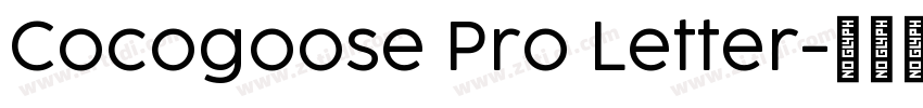 Cocogoose Pro Letter字体转换
